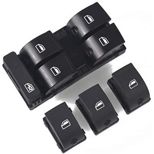 Raamschakelaar Raambediening Voor A4 B6 B7 RS4 Voor Voor SEAT Voor Exeo Window Panel Switche Master Elektrische Power Knop Koplamp Schakelaar Achteruitkijkspiegel Schakelaar(1)