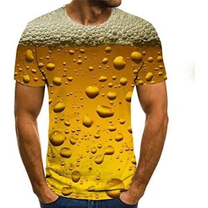 Uniseks 3D-print korte mouwen Oktoberfest kostuum 3D Beer Print T-shirt zomer casual T-shirts ronde hals korte mouwen tops voor dagelijks gebruik