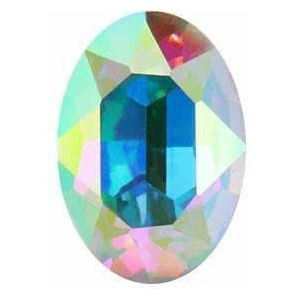 Ovale strass steentjes Piontback Nail Art strass steentjes K9 glas strass steentjes op kleding kristal kralen-kristal AB-6x8mm 50 stuks