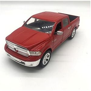Miniatuur auto Voor Dodge 1500 Amerikaanse Off-road Pick-up Truck Simulatie Legering Model Auto Speelgoed 1:24"" (Color : Rood)