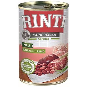 Rinti Kennervlees Senior Rundvlees 400 g - U ontvangt 12 verpakkingen/s; Inhoud van de verpakking: 0,4 kg