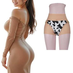 Color 2,Penetrable,XZZXQNB Siliconen heupverbeteraar slipjes kontblokken en kontshapwear, sissy nep vagina -briefs voor cosplayers en drag queens