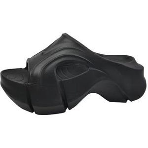 fengqingyunyan0304 Slides, EVA dikke zool sandalen voor meisjes - lichtgewicht reispantoffels, voor dames en heren, Zwart, 39 EU