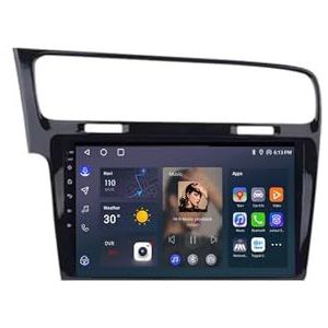 Android 12 Multimedia Stereo Video Speler Voor Volkswagen Golf 7 2014-2018 Ondersteunt Car-play Android Auto/Bluetooth/FM AM RDS DAB+ Radio/Stuurbediening(4 Core 1G+16G B)