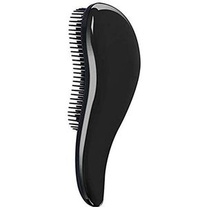 Volwassenen Draagbare Ontwarrende Borstel Mini Plastic Kam Kid Multicolor ABS Anti Statische Massage Haarborstel, Zwart, Zwart