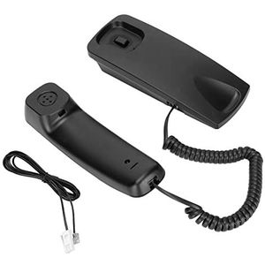 Beller-ID Vaste, Multifunctionele Muurhangende Telefoon Flexibel Duurzaam voor Thuis (Zwart)