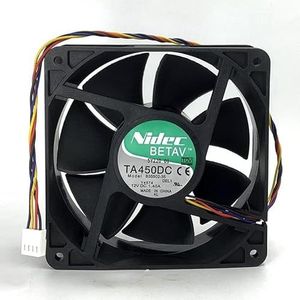 For -Wire High-Performance Chassis Fan - 4000RPM, 160CFM, Super Durable Double Ball Bearing 12038 B35502-35 DC 12V 1.40A 4 LMNCBVYA