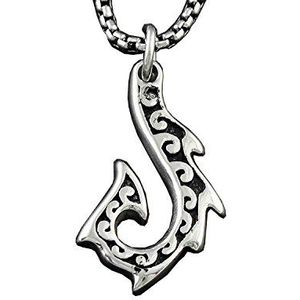 Geschenken voor mannen 316L roestvrijstalen Maori vishaak tribal tattoo hanger ketting + ketting