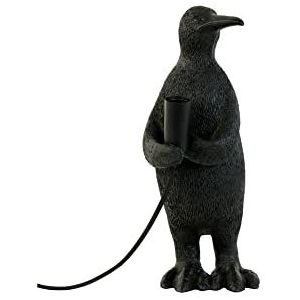 Light & Living Penguin tafellamp - penguin met fitting - zwart