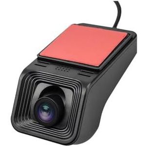 Dashcam Auto DVR 170° Groothoek Dash Cam Video Recorder 1080P Universeel Voor Android Auto DVD Speler Navigatiesysteem Autocamera(Front No SD Card)