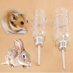 Drinkbak voor kleine dieren, Duurzame Hamster Drinker Kleine Pet Bottle Holder Eekhoorn Hamster Rabbit Food Feeder Cute Mini Rabbit Water Bottle (Color : A, Size : 180ml) (Color : A, Size : 350ml)
