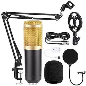 Geluidskaartset, BM800 Professionele Microfoon Condensator Microfoon V8 V9 V10 Geluidskaart PC Computer Audio USB Opname Studio Game Live-uitzending KTV(Only BM800 Mic)