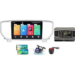 Voor Kia Sportage 4 QL 2018-2022 Android 13 Carplay Autoradio, 9 inch Scherm Radio Wireless Android Auto Bluetooth 5.0 Handsfree 4G WiFi FM/RDS/DAB+ Radio Achteruitkijkcamera + DVR(B,NF-2)