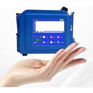 Draagbare inkjetprinter, 12.7/25.4mm QR Bar Batch Code Nummer Logo Mini Printer Handheld Inkjet Printer Draagbaar Kantoor(With 2 inks-12.7mm)