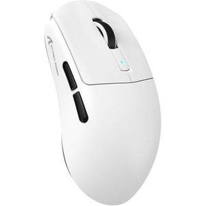 MAMBASNAKE x ATTACK SHARK R6 39g SUPERLIGHT Mouse, PixArt PAW3950MAX Gaming Sensor, Wireless 8K Mouse, MCU Nodic 52840, BT/2.4G/Wired Gaming Mouse, Adjustable DPI 42000, for Win11/Xbox/PS/Mac -White