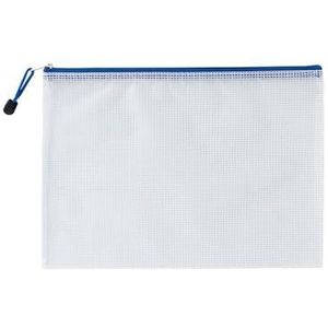 Mesh Rits File Bag A3/A4/A5 Mesh Rits Pouch Document Bag Waterdichte Zip File Mappen School Kantoorbenodigdheden Potlood Case 1 PC Cosmetische Make-up Zakken Mesh Rits Pouch (Kleur: Wit, Maat: A6 (12