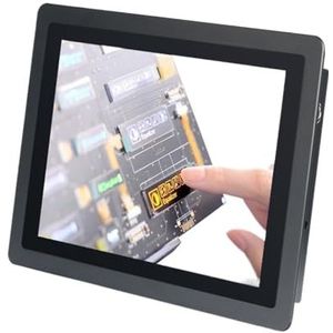 KCTRELTQS 1 st 10 12 15 17 Inch True Flat Capacitieve Touchscreen Industriële Monitor Metalen Case Monitor Met VGA HDMI USB Interface (17 VGA HDMI USB)