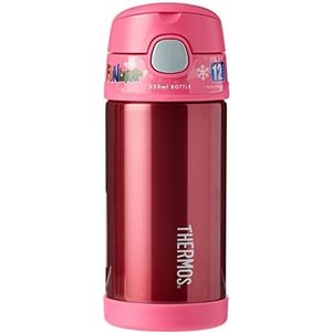 Thermos RVS Funtainer Strofles, 355 ml - Roze