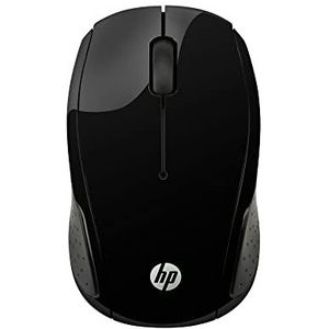 HP 200 Black Wireless Mouse muis Kantoor Ambidextrous RF Draadloos Optisch 1000 DPI