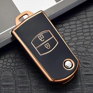 TPU Autosleutelhoesje Shell Houder Tas Sleutelhanger voor Mazda 3 5 6 voor Serie M6 RX8 MX5 Autosleutelhoesonderdelen