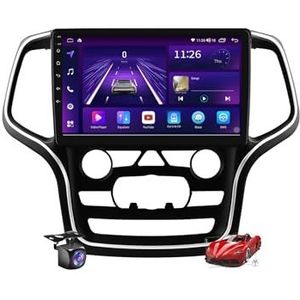 Android 15.0 Radio 2 Din Auto Stereo met 4G 5G WiFi DSP SWC Carplay voor Grand Cherokee WK2 2014-2022 GPS Navigatie 10.1'' MP5 Multimedia Video Player FM BT Ontvanger,M800s