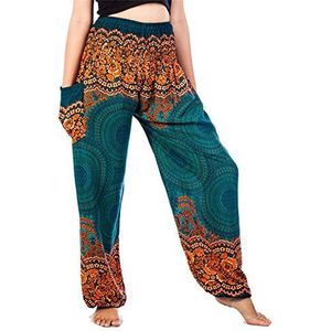 LOFBAZ - Harembroek - Boho - Dames - Plussize - Hoge Taille - Met Steekzakken