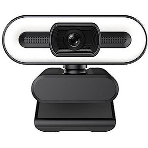 USB-webcamera Full HD 1080P 2K 4K Webcam Autofocus Invullicht Webcamera met microfoon Live-uitzending USB Computer PC Web Cam Voor conferenties, opname(1080P AutoFocus)