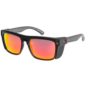 Quiksilver Ferris+ Gepolariseerde zonnebril voor heren, één maat, oranje, Oranje - Smoke/Ml Q Red Polar, One Size Grote Maten