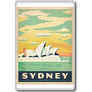 Sydney, Australië Vintage Travel Koelkast Magneet
