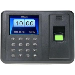 Inklokken Machine 2,8-inch Meertalige Biometrische Vingerafdruk Tijdregistratie Klokrecorder Werknemerherkenning Opnameapparaat Elektronische Machine