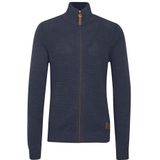 !Solid Gebreid vest 'Tristan'  donkerblauw