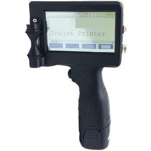 Handheld Inkjetprinterkit Vervaldatum Logo Draagbare Printer Touchscreen-drukmachine Plastic Zak Glazen Fles Afdrukken Gebruiksvriendelijk(Only 1 Printer)