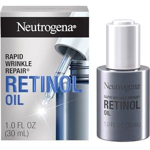 Neutrogena Rapid Wrinkle Repair Anti-Wrinkle Retinol Face Serum Oil, Lightweight Anti-Wrinkle Serum To Remove Dark Spots, Deep Wrinkle Treatment with Concentrated Retinol SA, 1.0 fl. oz
