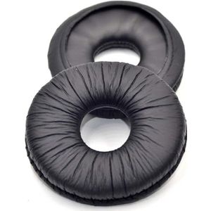 Vervangende Oorkussens voor Technics RP-DJ1200, DJ1210, DJ1205 Hoofdtelefoon - Zachte Eiwitrijke Lederen Oorkussens in Zwart