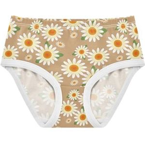YOUJUNER Meisjesondergoed bloemen madeliefje bloem peuter onderbroek katoenen broek kleine meisjes slips comfort kinderen onderbroek, Meerkleurig, 3 jaar