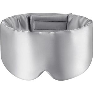 2 stuks moerbeizijde slaapmasker ooglapje blokkerende licht oogmasker zacht gewatteerd reishulpmiddel voor slaap patch voor slaap (grijs)