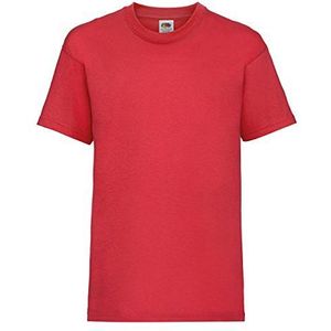 Fruit of the Loom - T-shirt met korte mouwen - kinderen (2 stuks), Rood, 9-11 Jaar