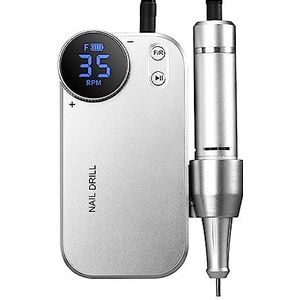 Elektrische nagelvijl, Elektrische nagelboormachine & powerbank 2 in 1 oplaadbare 35000 RPM elektrische nagelvijl, draagbare nagelboren for acrylnagels voor zowel natuurlijke als kunstnagels (Color :