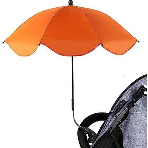 Peuterstoel Met Paraplu,Kinderwagen Parasol voor peuters - Draagbare stoelparasol voor peutertrolley, UV-bescherming Clip op paraplu-wandelwagen voor strandstoelrolstoel Xinme