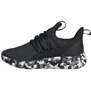 adidas Unisex Kids Lite Racer Adapt 7.0 Sneakers, zwart, zwart, grijs, 23 EU
