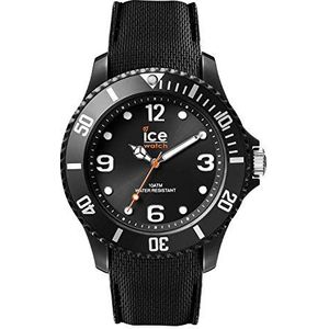 Ice-Watch - ICE nine Black - Zwart herenhorloge met siliconen band - 007265 (Large)