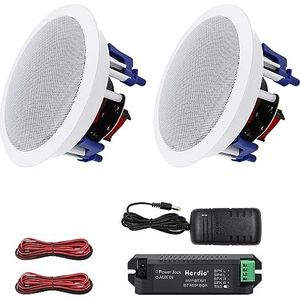 Herdio - 5,25 Inch Bluetooth Plafondluidspreker - Wit - 300 W