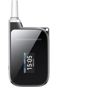 Analyzer Detector blaastest apparaat mondstuk alcoholtester alcoholtest draagbare alcoholmeter sleutelhanger digitales Mr black(Bluetooth version)