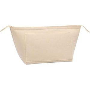 LSYHHXC Vilt handtas organizer draagbare reistas insert zakje zacht vilt insert tas binnenzak handtas insert tas portemonnee voering 569 (kleur: beige-L)