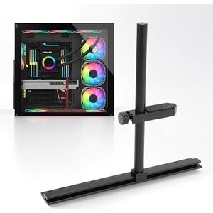 LICAEVEY GPU Support Bracket Verstelbare Anti -sag GPU Brace Stand Videokaarthouder 35-120 Mm voor RTX 4090 3080 ATX Cases - Aerospace Aluminium voor 90 Mm 120 Mm 140 Mm Fans (BLACK)
