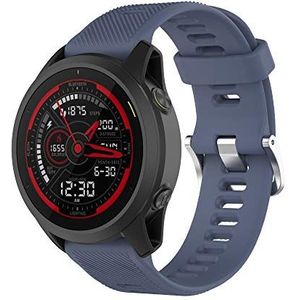 Yikamosi Compatibel met Garmin Forerunner 745 Bandje,Snelle release Zachte Siliconen Roestvrij stalen sluiting Vervangende Bandje voor Garmin Forerunner 745,Leisteen