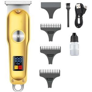 Tondeuse voor mannen, tondeuse professionele haarsnijmachine draadloze tondeuse elektrische kapper digitale display trimmer voor mannen