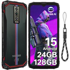 DOOGEE Blade10 Energy Rugged Smartphone, Android 15, 24 GB + 128 GB/2 TB, onverwoestbare telefoon 2025, 90 Hz, 6,56 inch HD+ schokbestendige mobiele telefoon, 6150 mAh, 16 MP + 8 MP, 4G Dual SIM/NFC