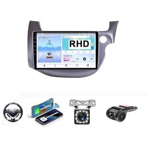 Android 13 Multimedia Stereo Video Speler Voor HONDA FIT JAZZ 2008-2013 Ondersteunt Car-play Android Auto/Bluetooth/FM AM RDS DAB+ Radio/Stuurbediening(NF-1 4Core 1+32G B)