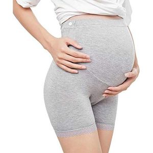 Veiligheidsbroek, zwangerschapsveiligheidsbroek Elastisch ademend voor thuis voor zwangere vrouw voor wedstrijd met rok voor dame(gray, L)
